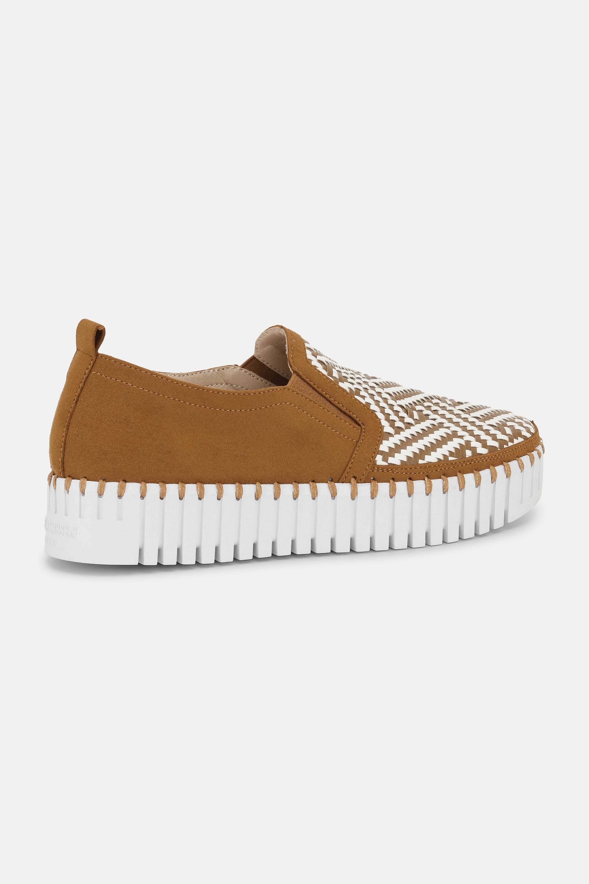 Platform Tulip Sko - Cashew White
